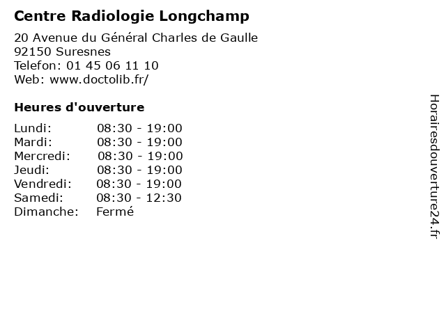 Centre de discount radiologie longchamp